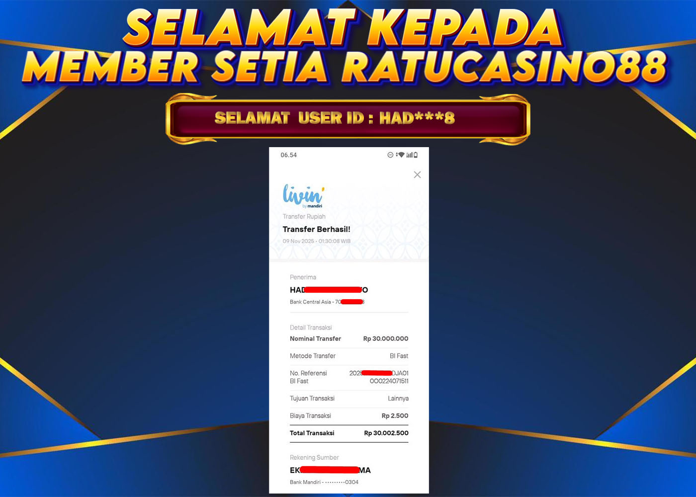 WITHDRAWAL MEMBER 116